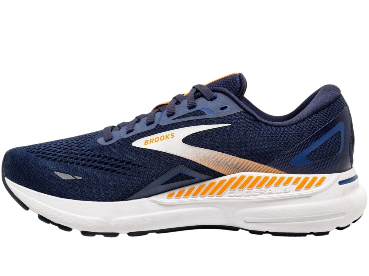 Mens Brooks Adrenaline GTS 23 Running Shoes in Peacoat/Ultramarine/Orange – Size 11.5