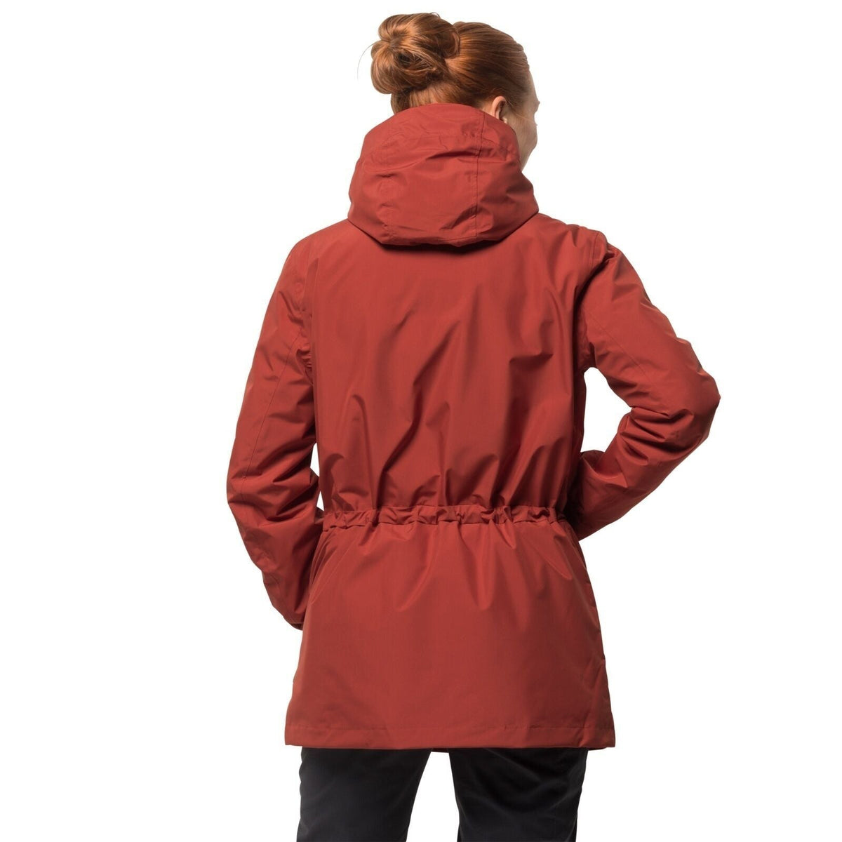 Jack Wolfskin Womens Fairway Ecosphere Jacket Waterproof Windproof Warm - Mexican Pepper