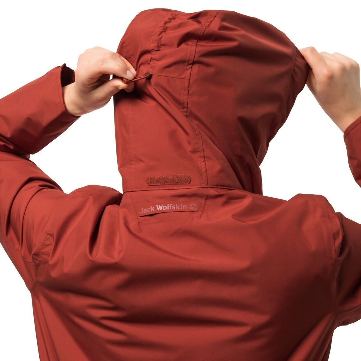 Jack Wolfskin Womens Fairway Ecosphere Jacket Waterproof Windproof Warm - Mexican Pepper