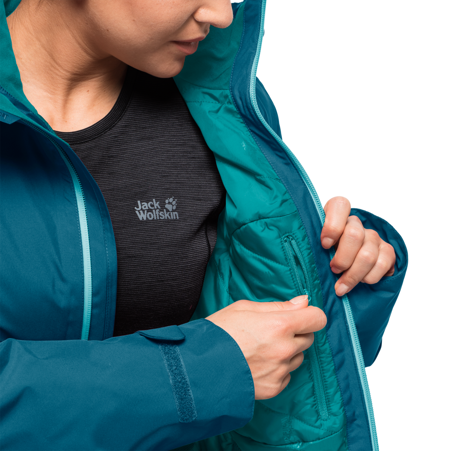 Jack Wolfskin Womens Thermal Jacket Karelia Trail Ecosphere - Celestial Blue - XS