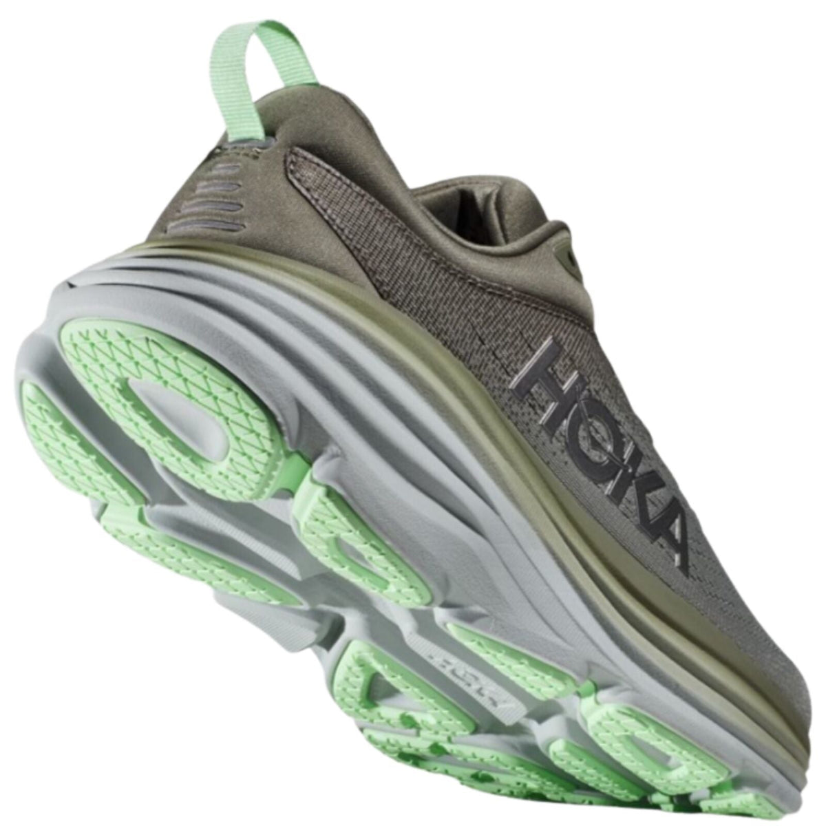 Hoka Bondi 8 Men’s Running Shoes in Olive Haze / Mercury (2023) - US 11.5