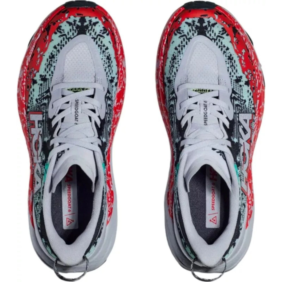 Womens HOKA Speedgoat 6 Trail Running Shoes in Gull / Stormy Skies - Size 11
