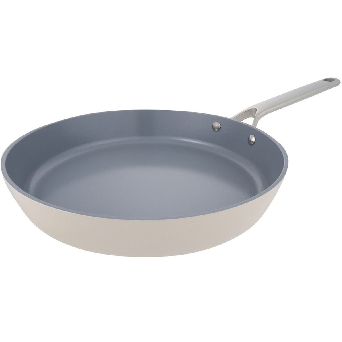 Pyrolyx NEXGEN Ceramic Fry Pan 30cm Ivory | Recycled Aluminium, Non-Toxic Swiss Coating