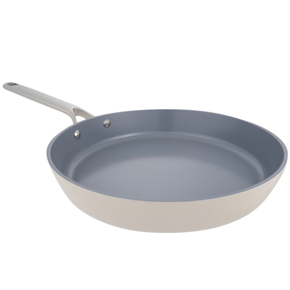 Pyrolyx NEXGEN Ceramic Fry Pan 30cm Ivory | Recycled Aluminium, Non-Toxic Swiss Coating