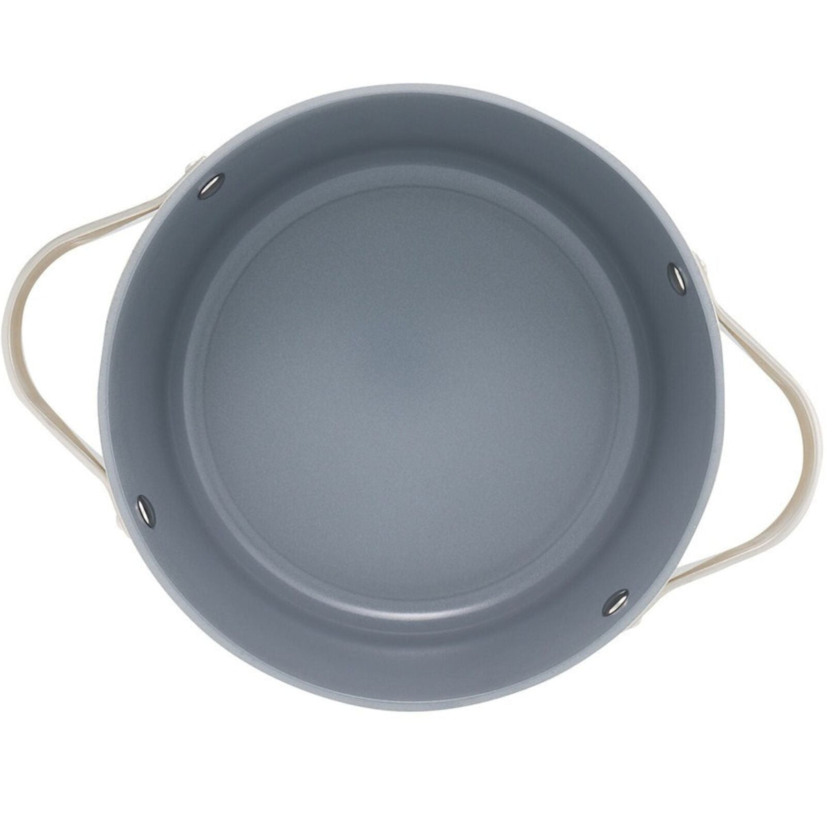 24cm Pyrolux NEXGEN Casserole 4.4L Ivory | Ceramic Non-Stick, Induction Base, Oven Safe