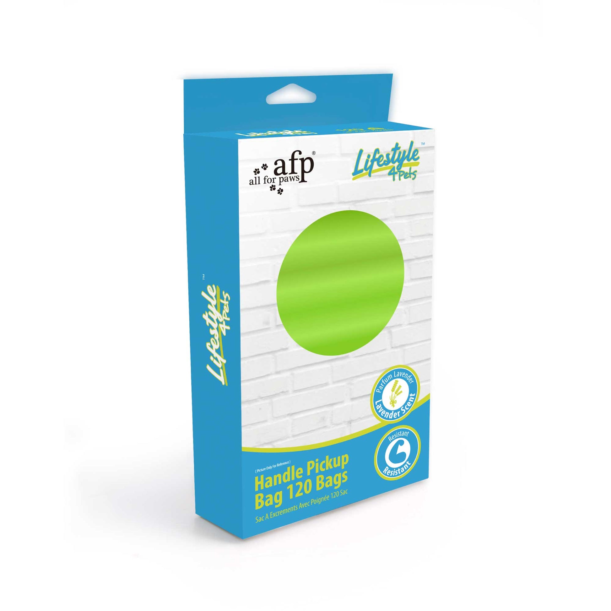 120 Dog Poop Handle Bags -  Clean Pet Waste Roll Lavender-0