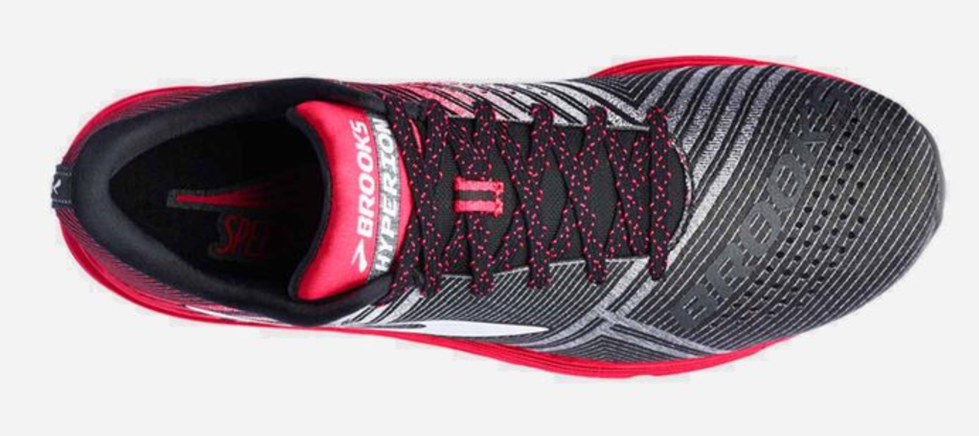 Brooks Womens Hyperion Sneakers Shoes Athletic Running - Black/Diva Pink-4