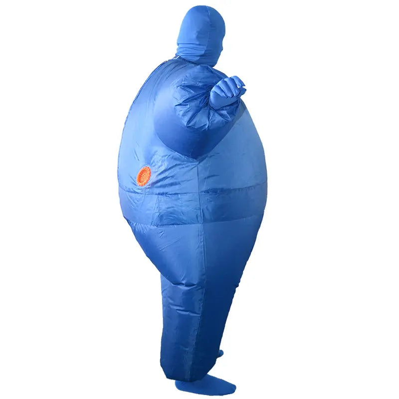 Adult Inflatable Suit Costume One Size Funny Full Body Morph Fancy Dress in Blue
