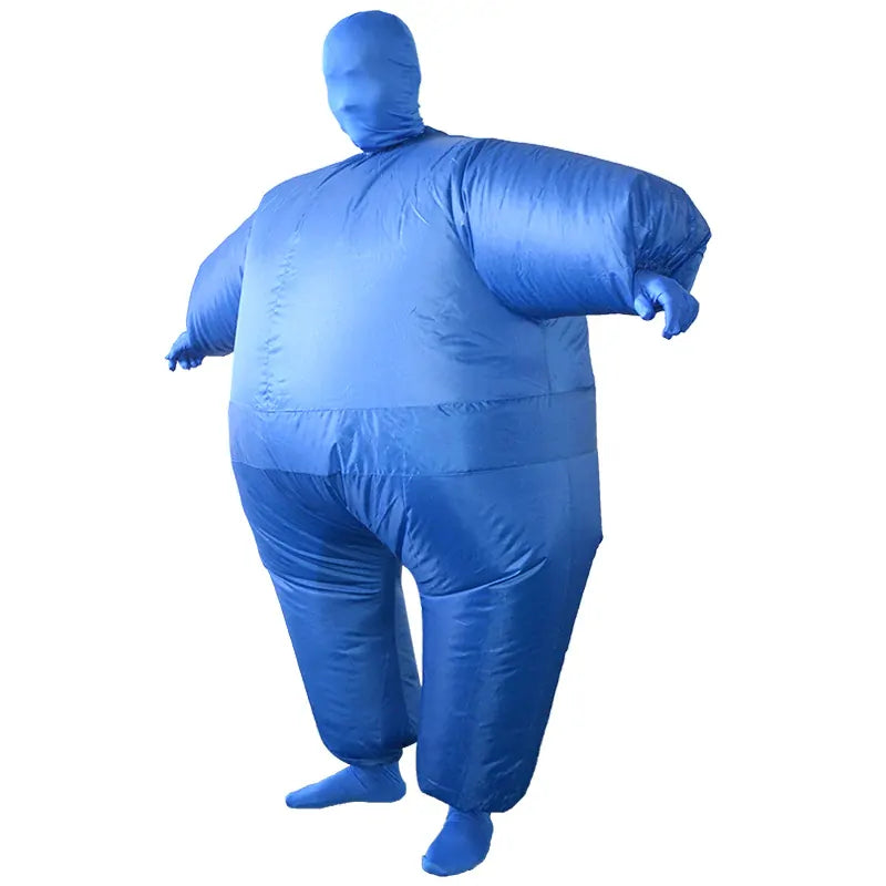 Adult Inflatable Suit Costume One Size Funny Full Body Morph Fancy Dress in Blue
