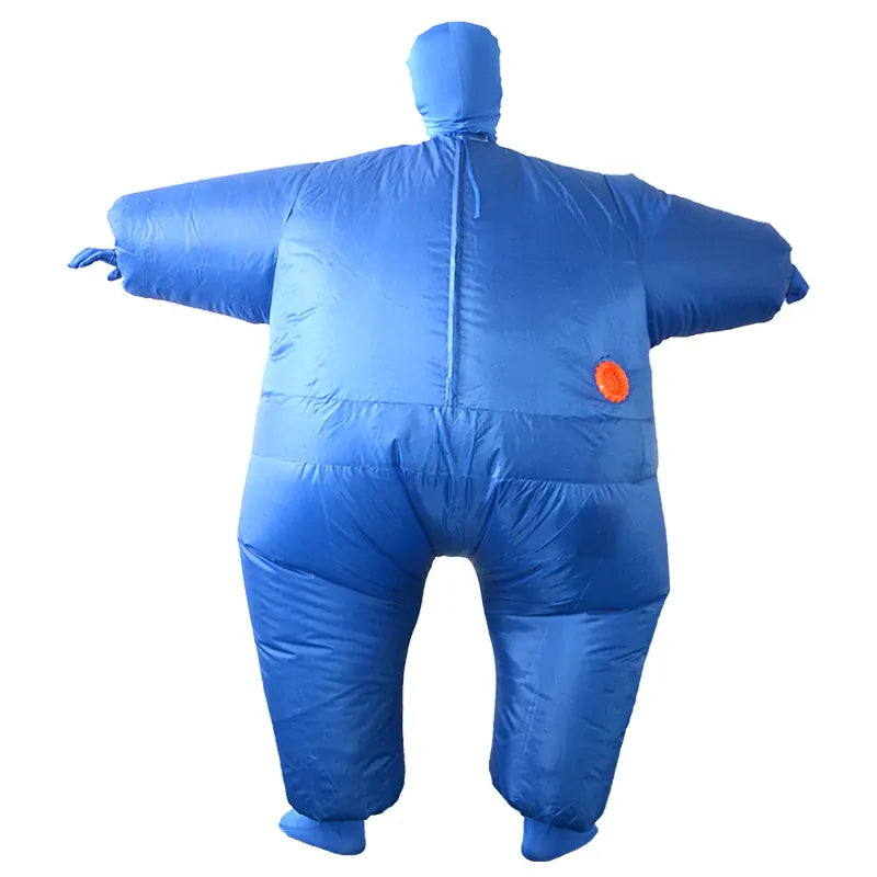Adult Inflatable Suit Costume One Size Funny Full Body Morph Fancy Dress in Blue