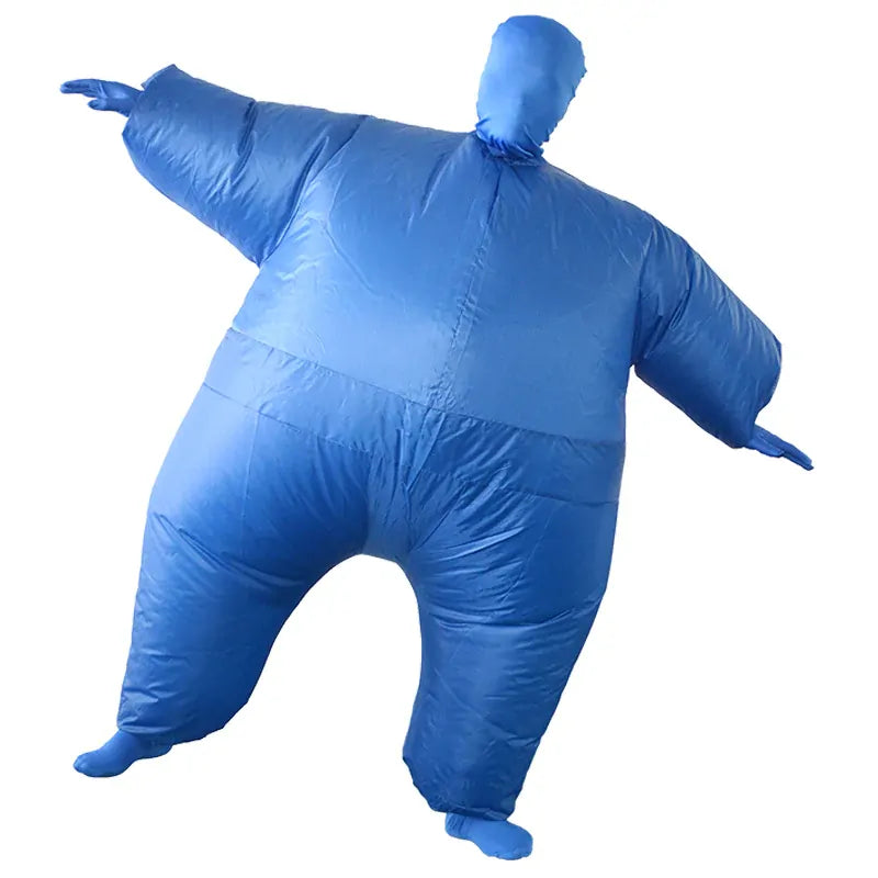 Adult Inflatable Suit Costume One Size Funny Full Body Morph Fancy Dress in Blue