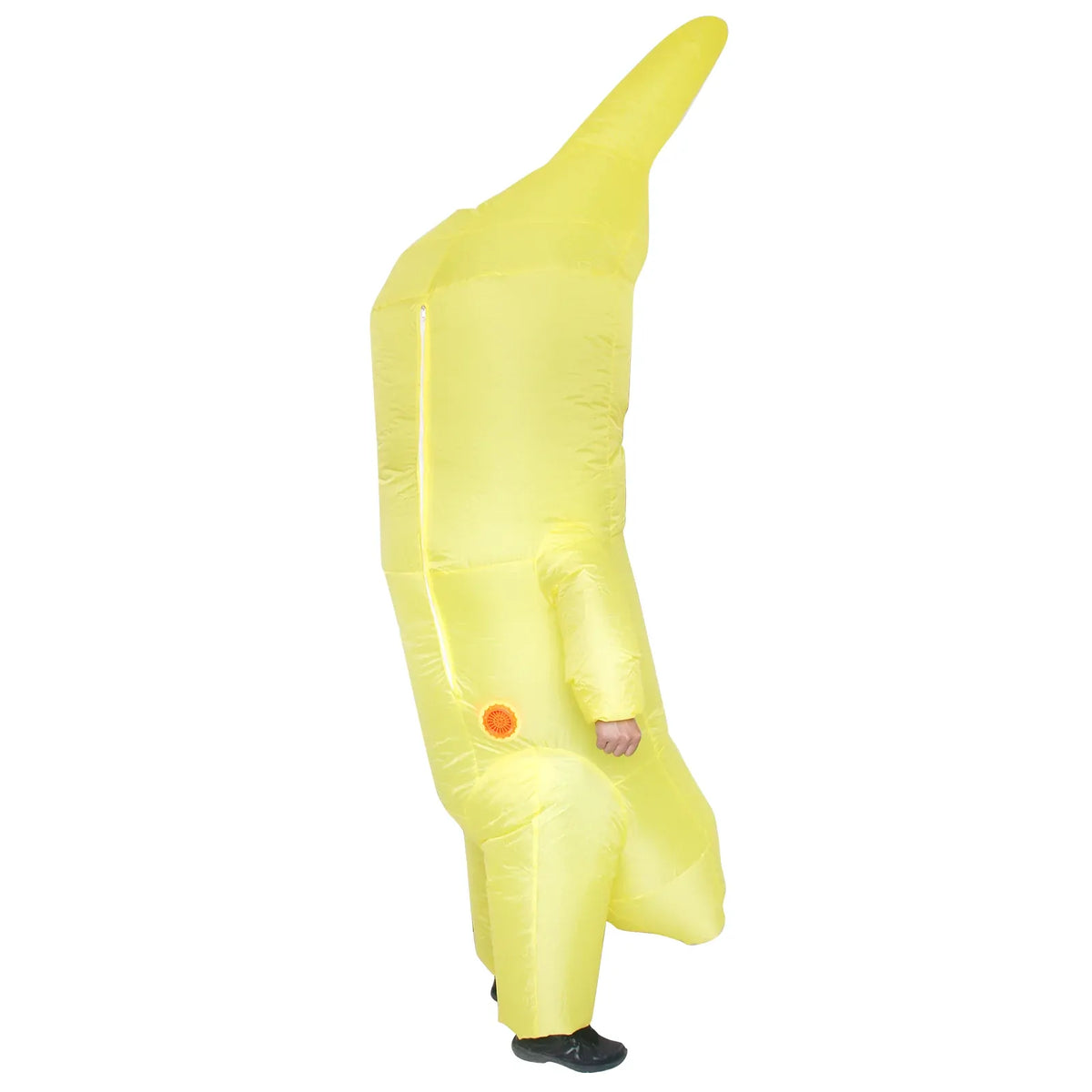 Adult Inflatable Banana Costume Funny Fruit Fancy Dress Party Outfit - One Size