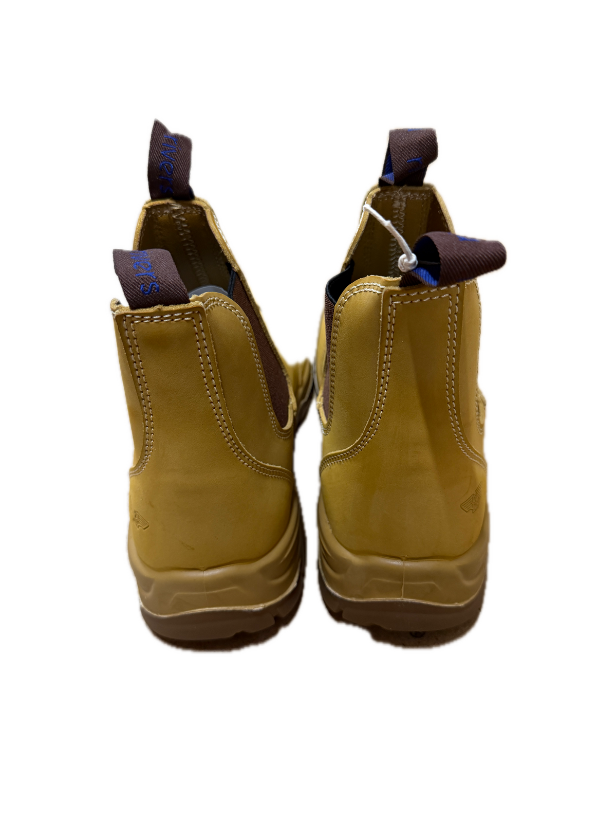 Rivers Orass Leather Steel Cap Toe Safety Chelsea Work Boots Shoes in Wheat Nubuck