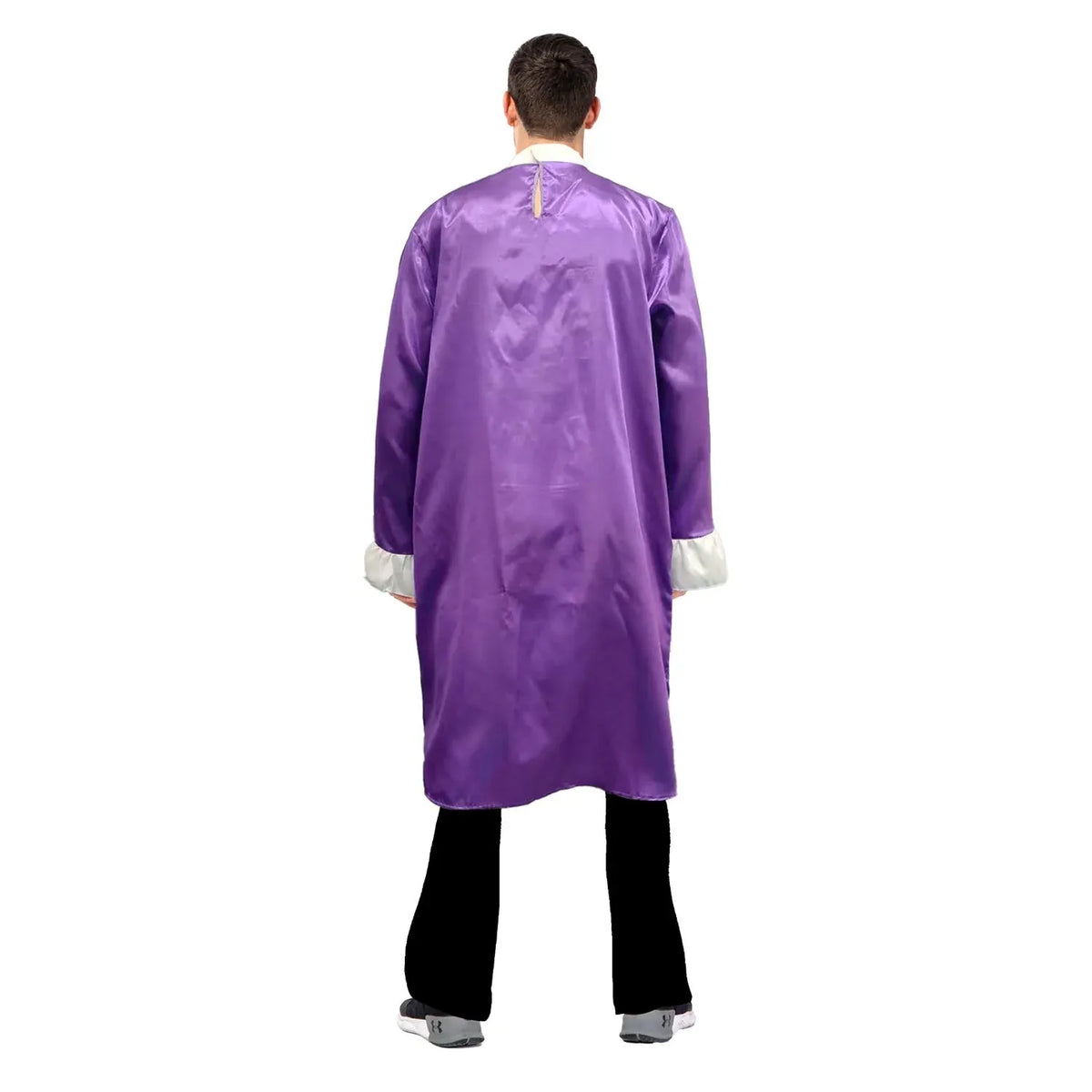 Adult Popstar Costume 80s Ruffle Jacket Top Mens Fancy Dress - Purple