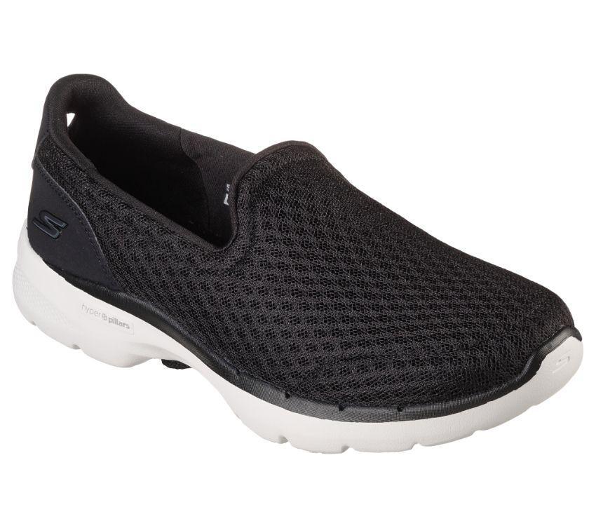 Skechers Womens Gowalk 6 Big Splash Casual Sneakers Runners Shoes - Black-7