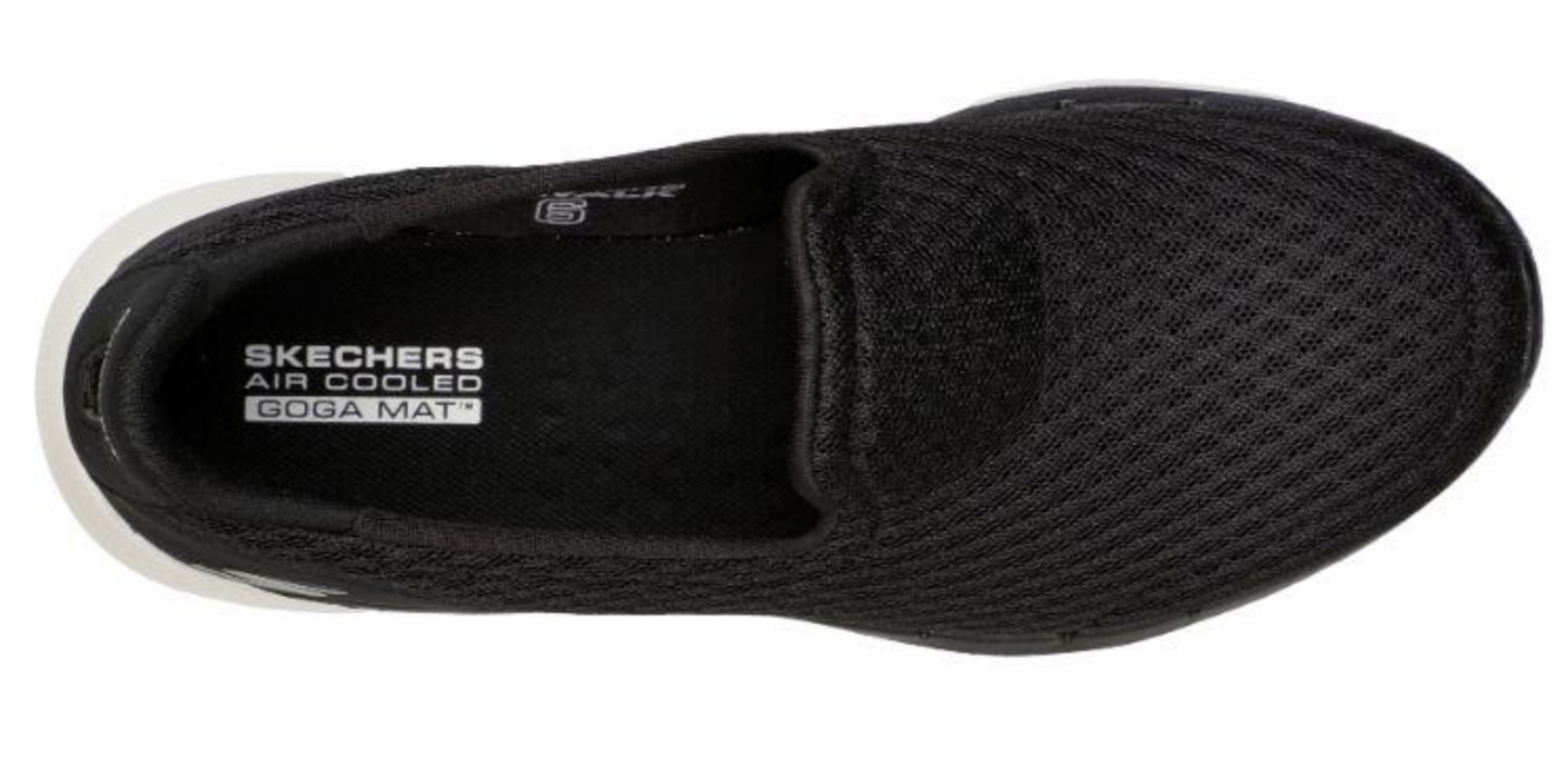 Skechers Womens Gowalk 6 Big Splash Casual Sneakers Runners Shoes - Black-4