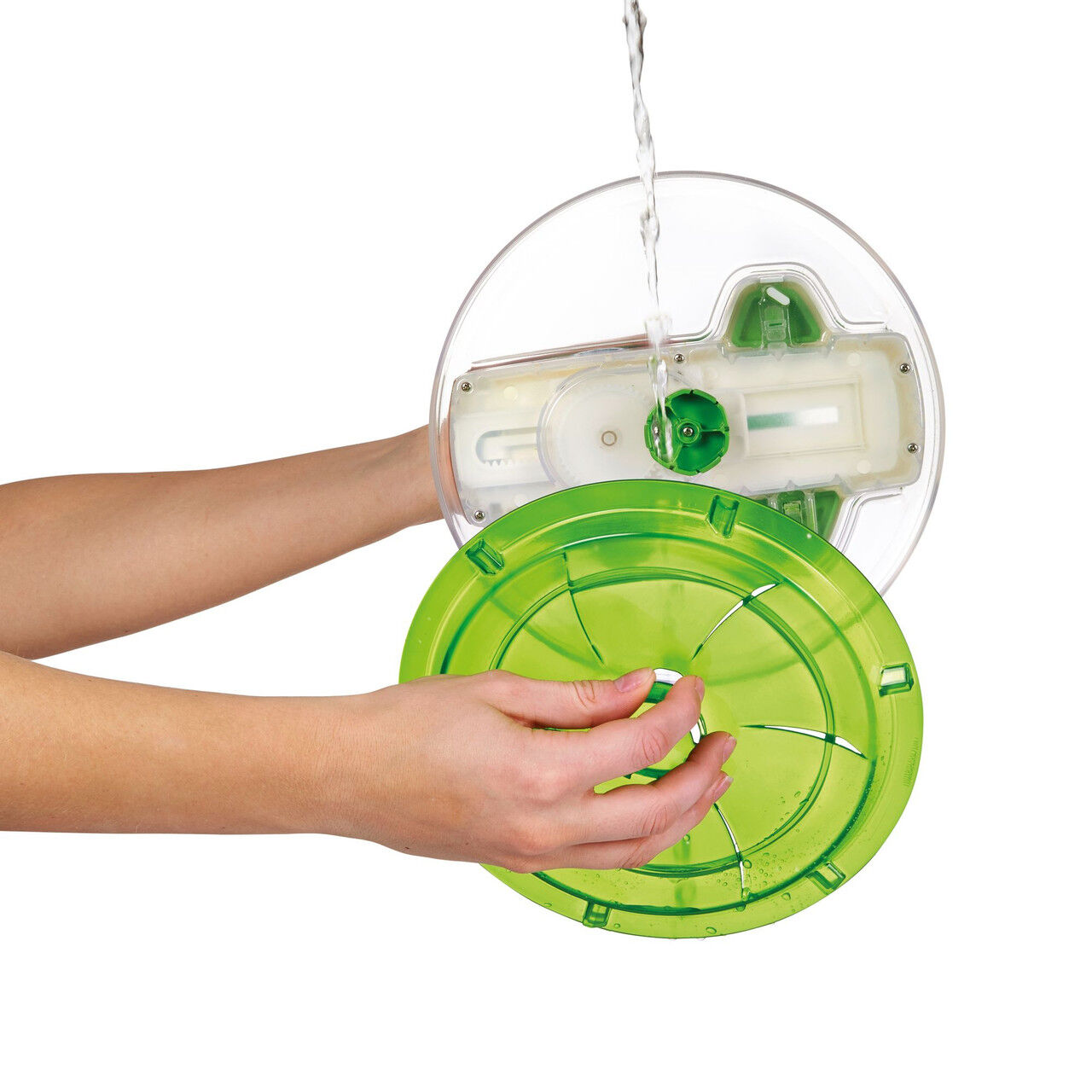 Zyliss Swift Dry Large Salad Spinner in Green - Large