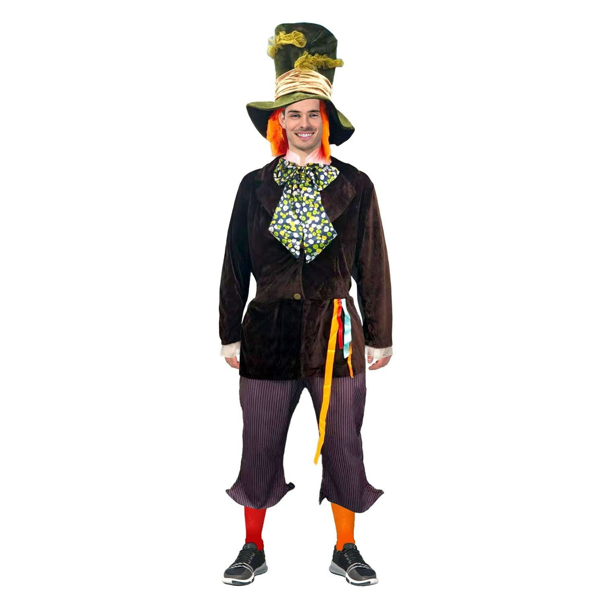 Adult Mad Hat Man Costume Storybook Tea Party Outfit - S/M L/XL