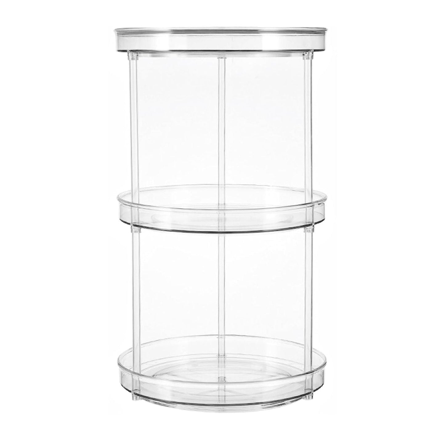GOMINIMO 3 Tier Turntable Cabinet Organizer (Transparent) GO-TCO-101-BL