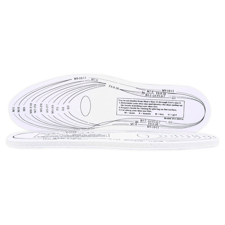 1st Care 12 Pairs Memory Foam Insole Kids To Adults Size 3-11 Shock Absorbing