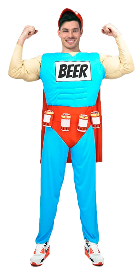The Simpsons Duffman Duff Man Beer Muscle Classic Mens Adult Costume Oktoberfest-1