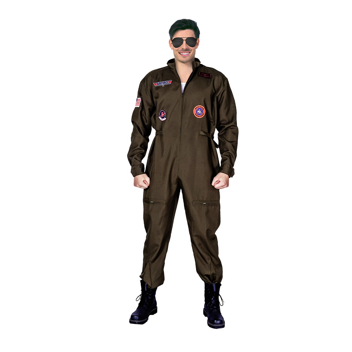 AIR FORCE FIGHTER PILOT COSTUME Top Gun Space Army Costume Halloween