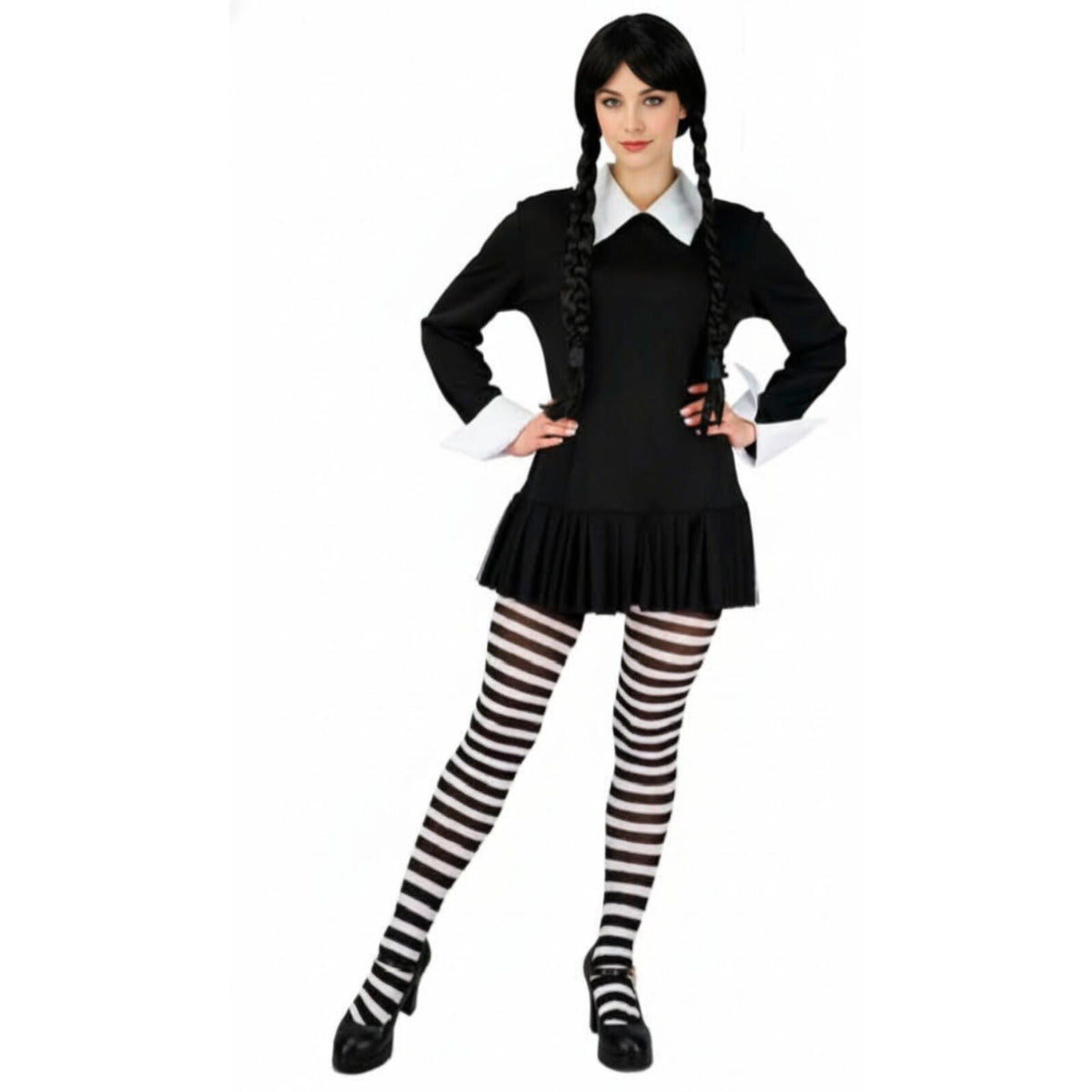 Wednesday The Addams Family Cosplay Halloween Costume Masquerade