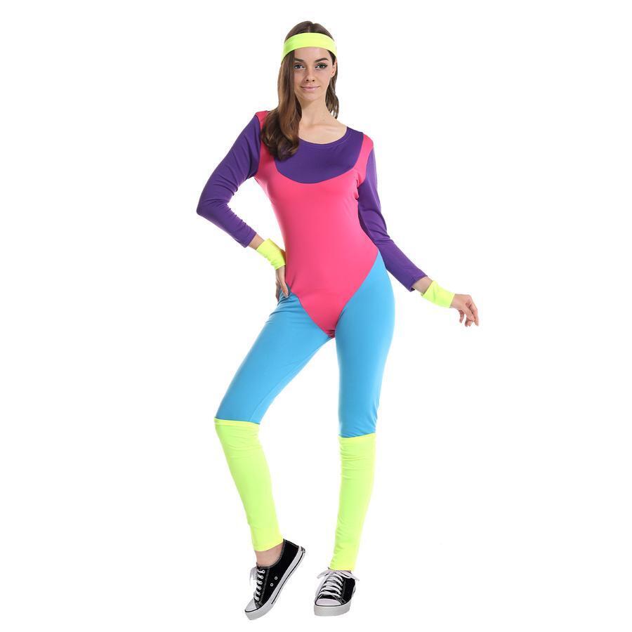Adult 80s Aerobic's Costume-3