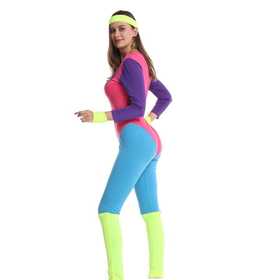 Adult 80s Aerobic's Costume-2
