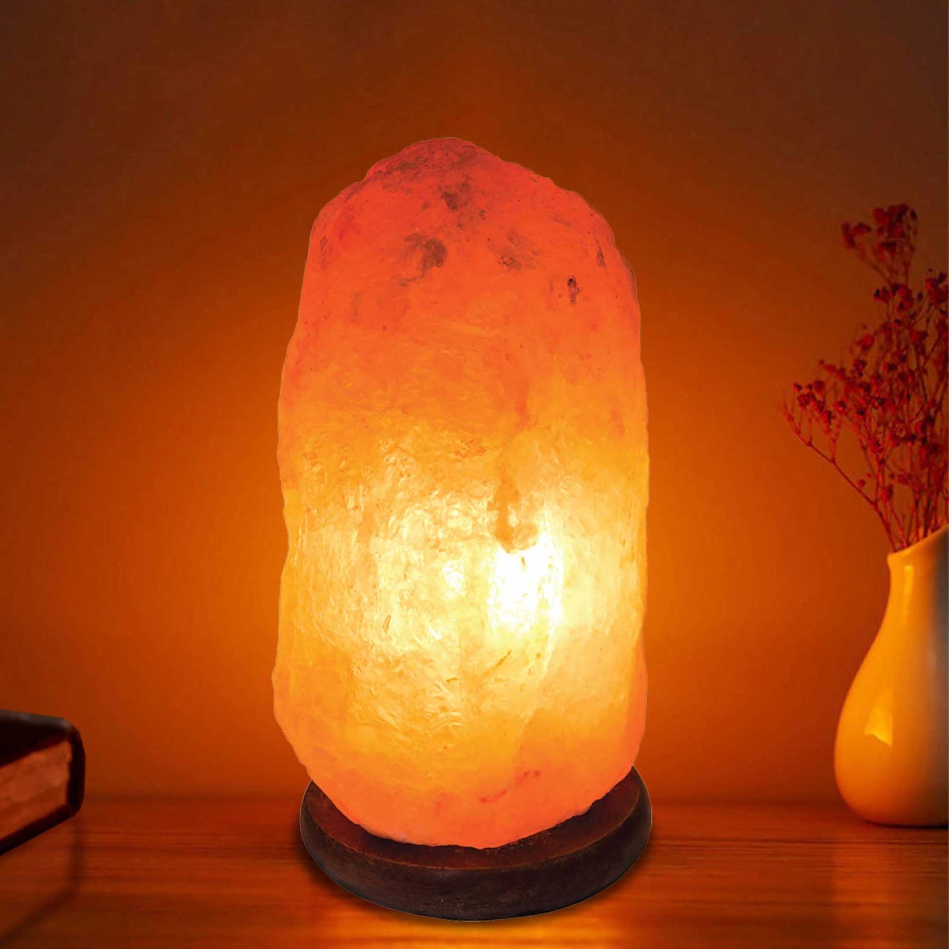 12V 12W 5Kgs Himalayan Pink Salt Lamp Natural Rock Crystal Light Bulb On/Off-4