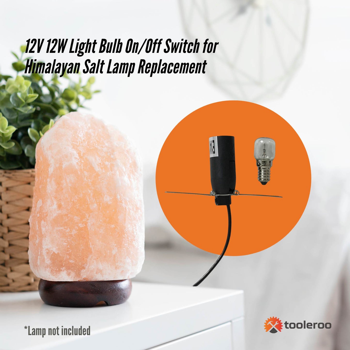 12V 12W Light Bulb On/Off Switch for Himalayan Salt Lamp Replacement Accessories-1