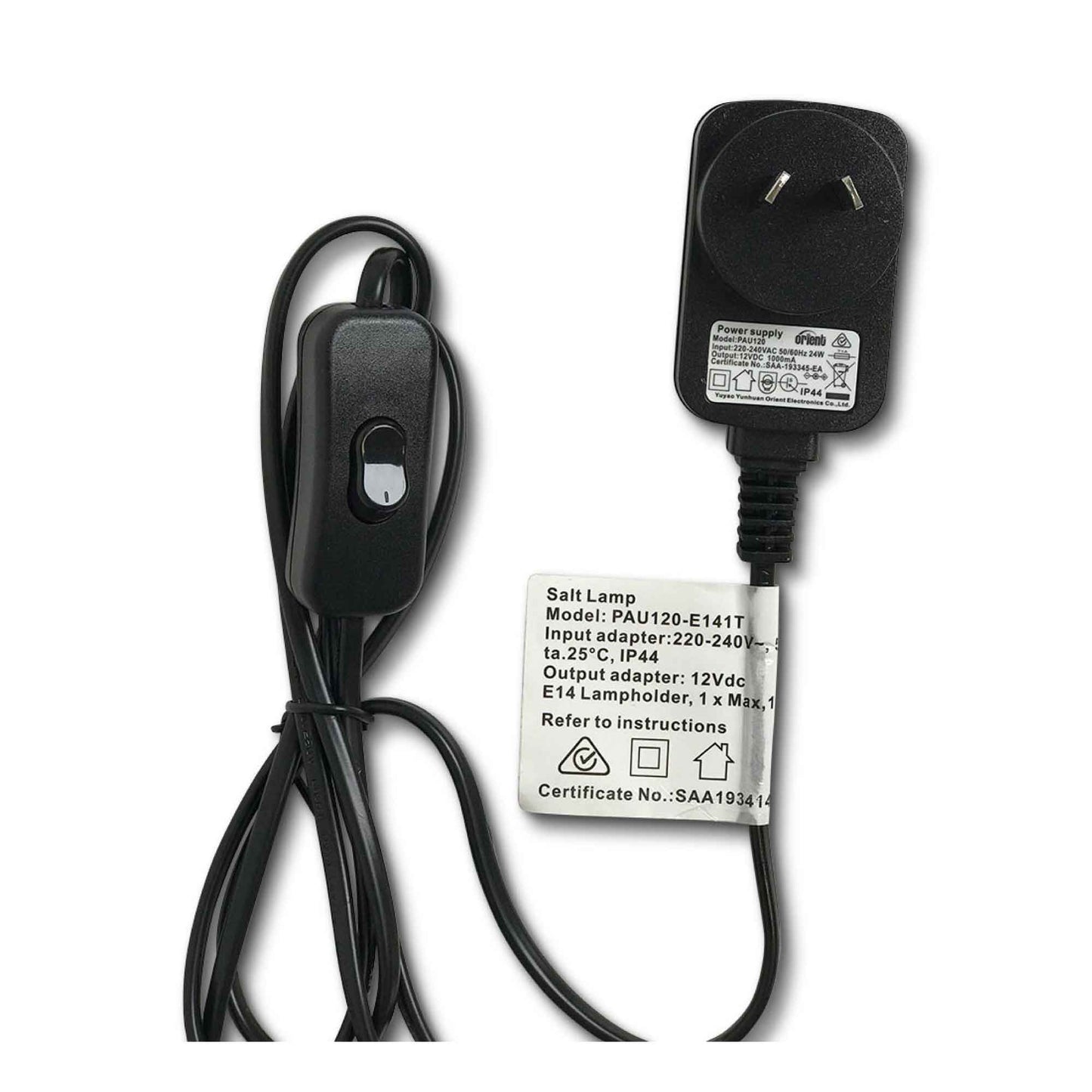 12V 12W Soccer Himalayan Pink Salt Lamp Carved Ball Rock Crystal Light Bulb On/Off-3