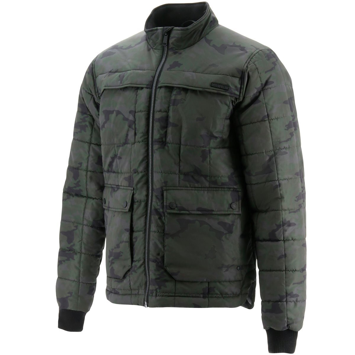 Caterpillar Mens Terrain Jacket Quilted Insulated Water Resistant - Night Camo-0