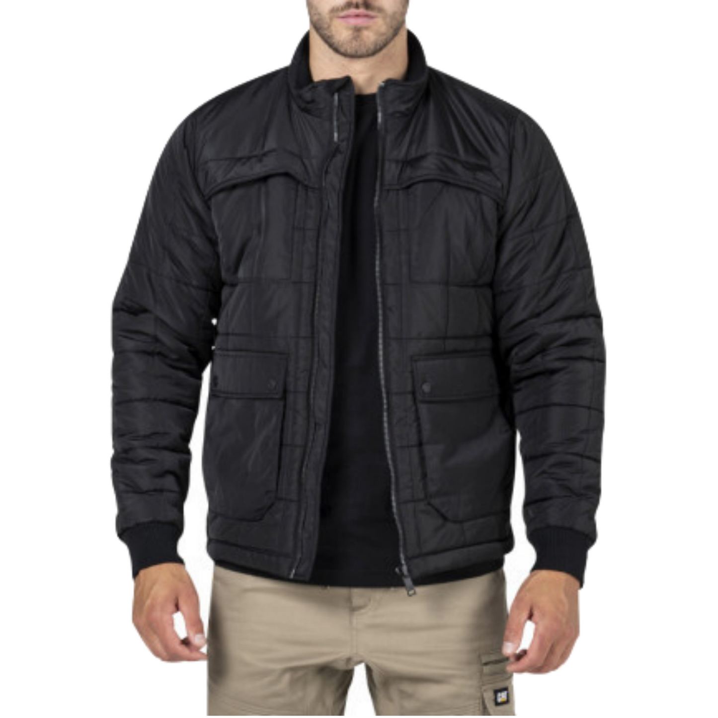CAT Mens Terrain Winter Warm Jacket Caterpillar - Black-0