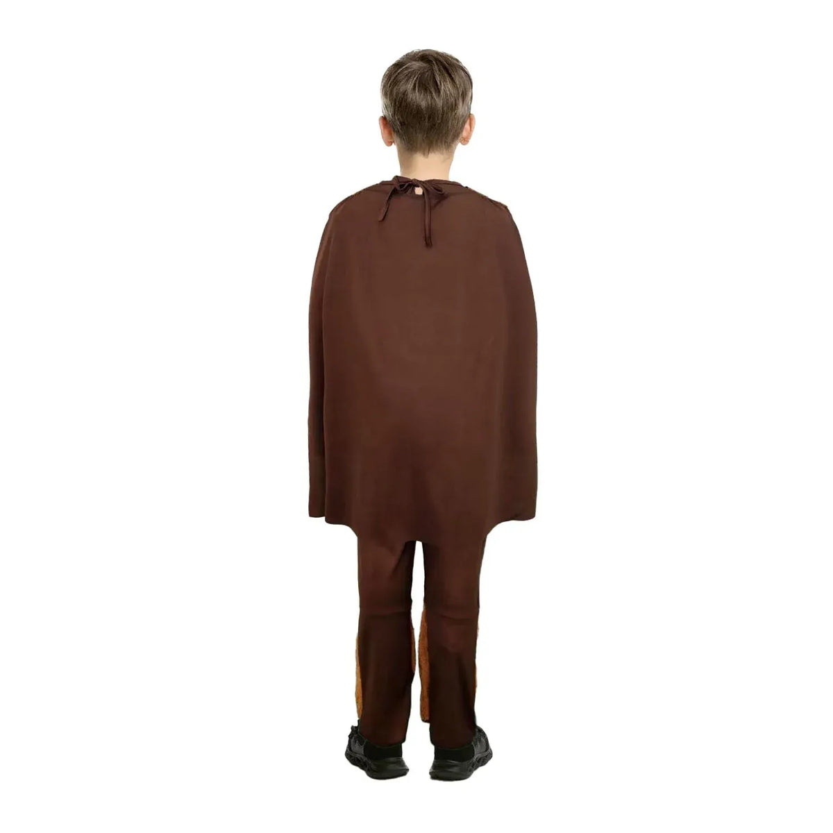 Children Viking Boy Costume Brown Warrior Cape Belt Set - 6-9 10-12 Years