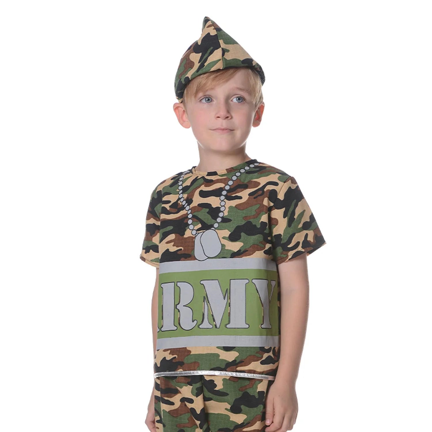 Boys ARMY Costume Kids Military Soldier Camouflage-3