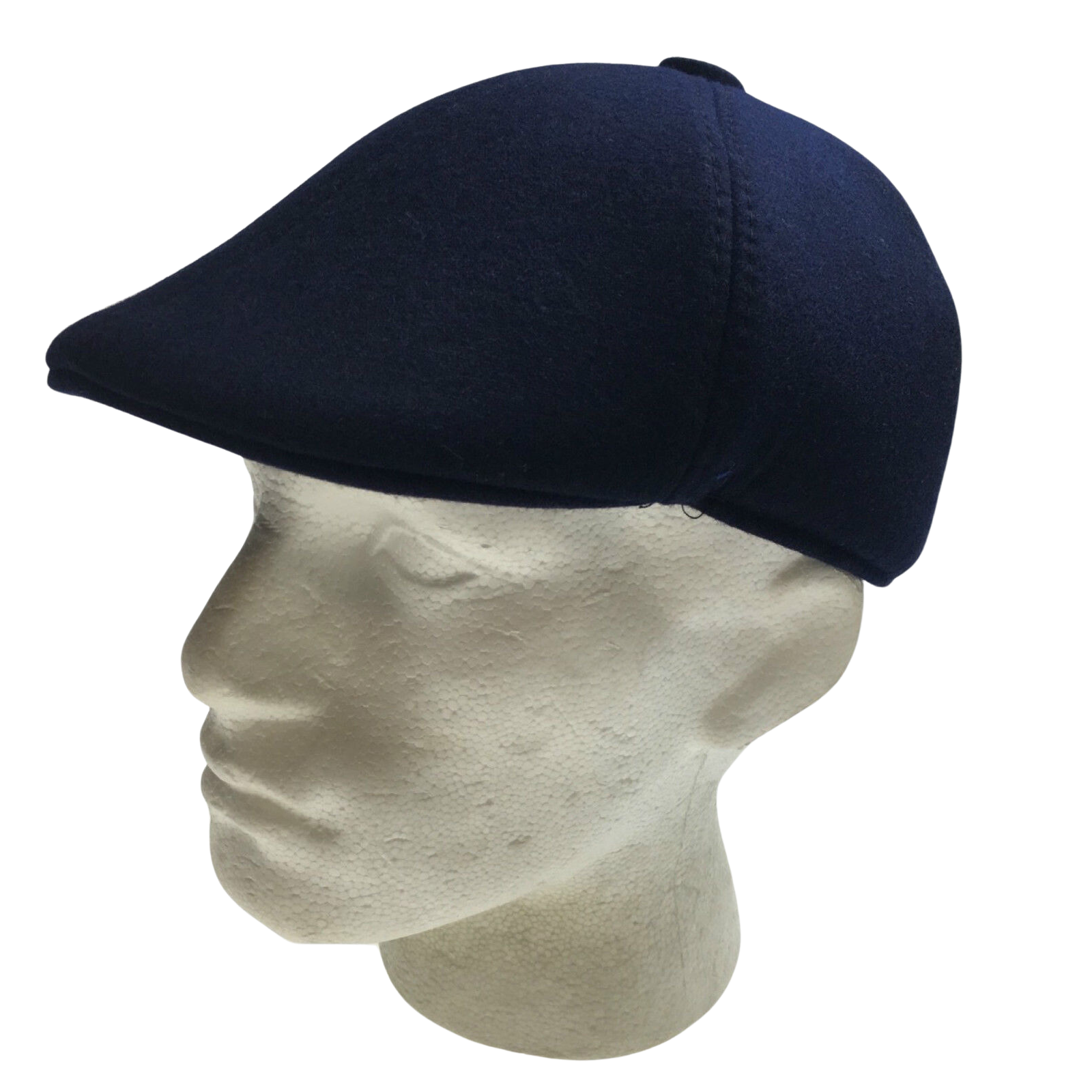 MENS NEWSBOY HAT Cabbie Gatsby 20s Ivy Cap Flat Driving Sun Flat Plain - Navy-1