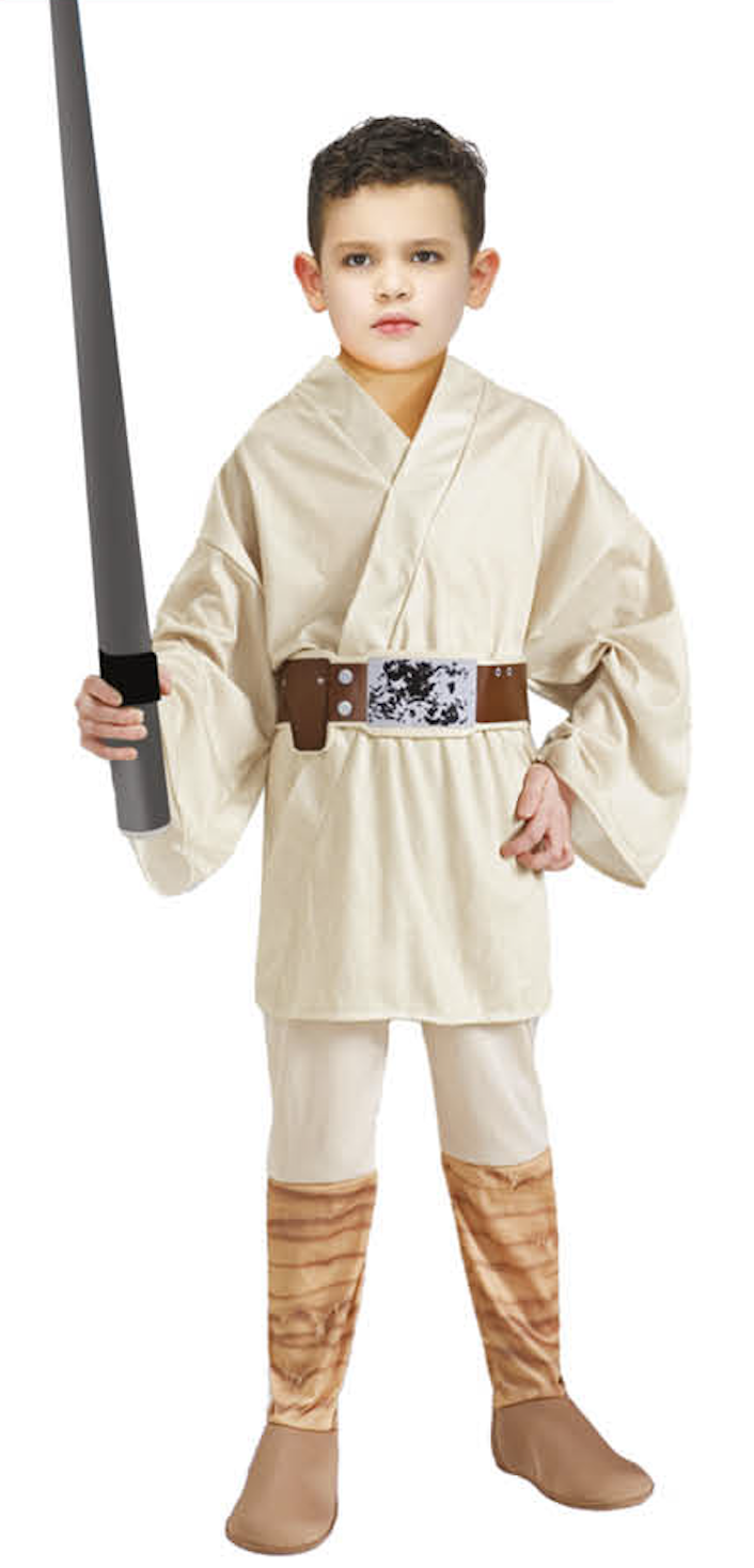 Childrens Space Warrior Costume Jedi Party Master Boys Kids-0