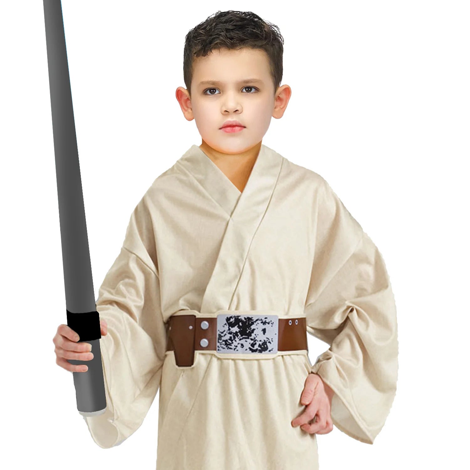 Childrens Space Warrior Costume Jedi Party Master Boys Kids-3