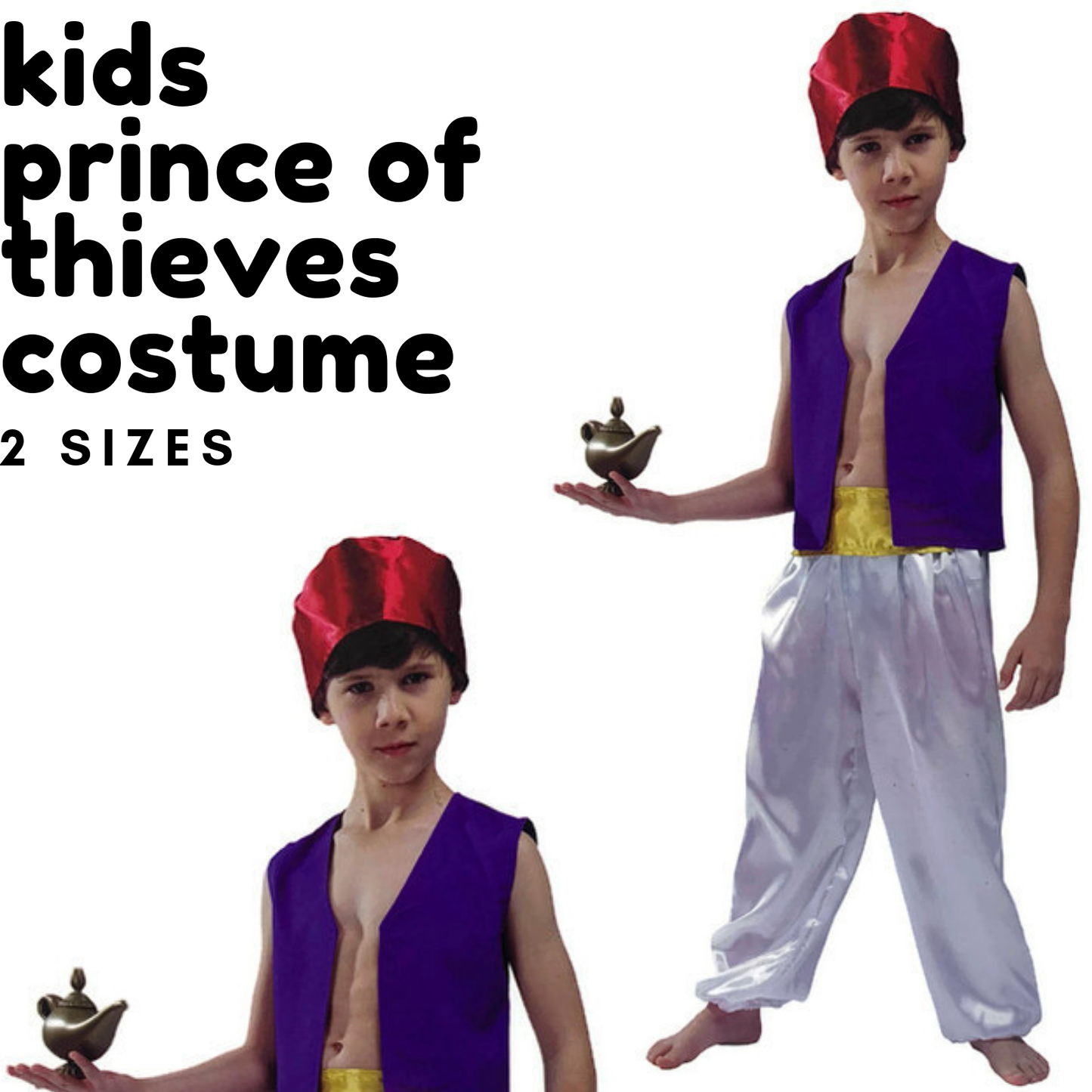 Childrens Prince of Thieves Costume Aladdin Prince of Persia Party-3