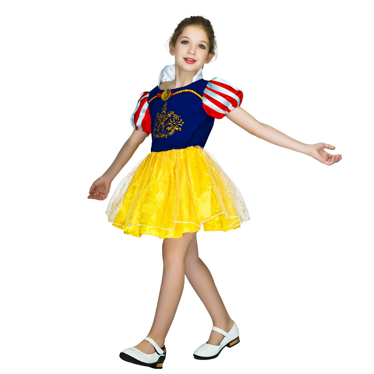 Kids Girls Snow Princess Costume Childrens Book Week Halloween Cosplay