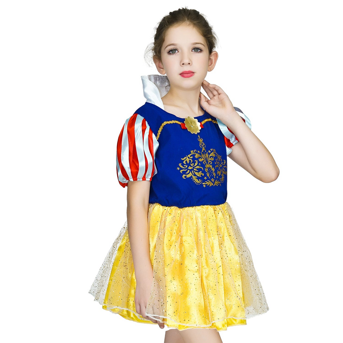 Kids Girls Snow Princess Costume Childrens Book Week Halloween Cosplay