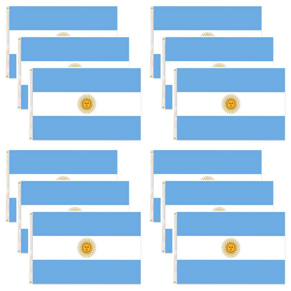 12x Argentina Country Flag Heavy Duty Argentine Argentinian - 150cm x 90cm