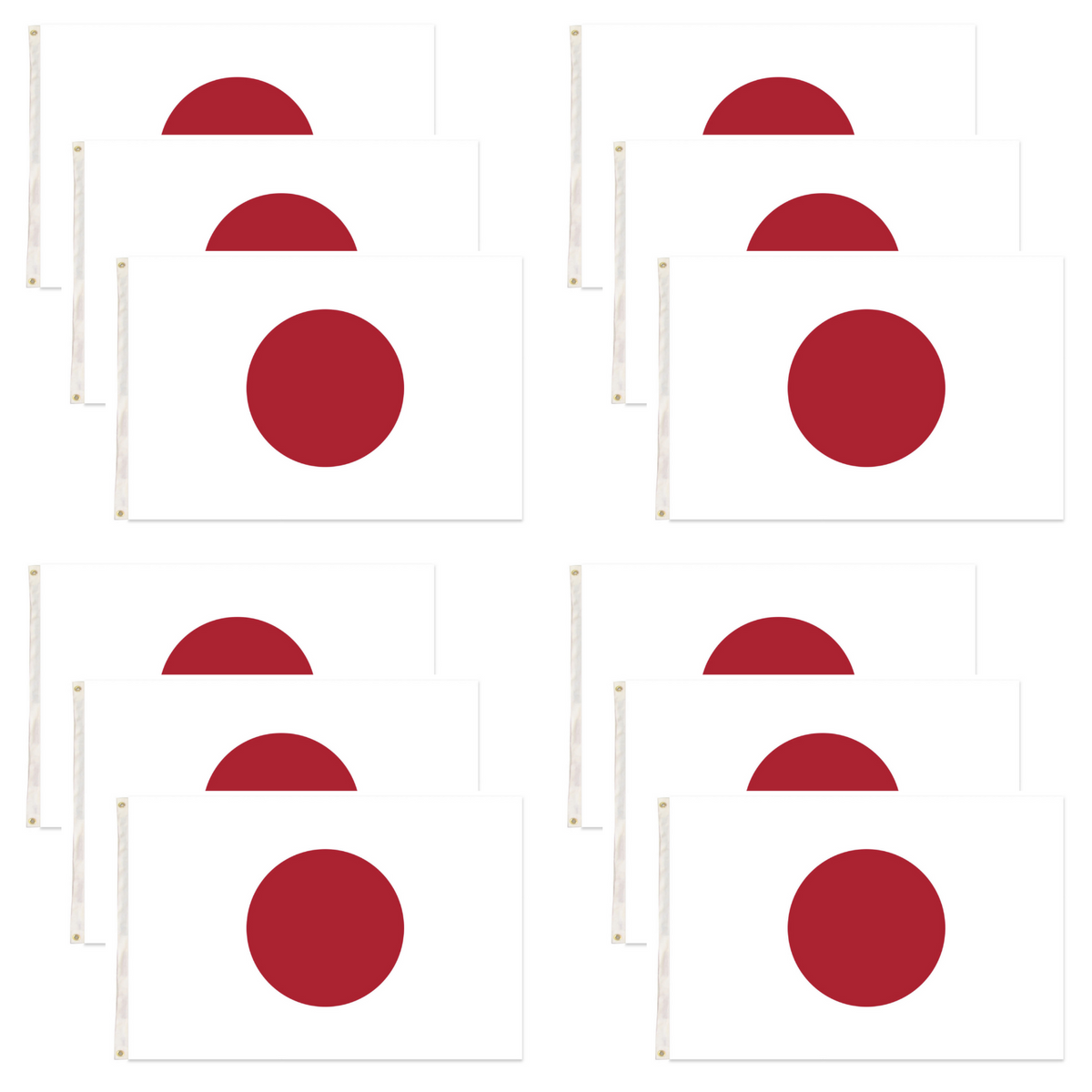 12x Japan Country Flag Japanese Heavy Duty - 150cm x 90cm