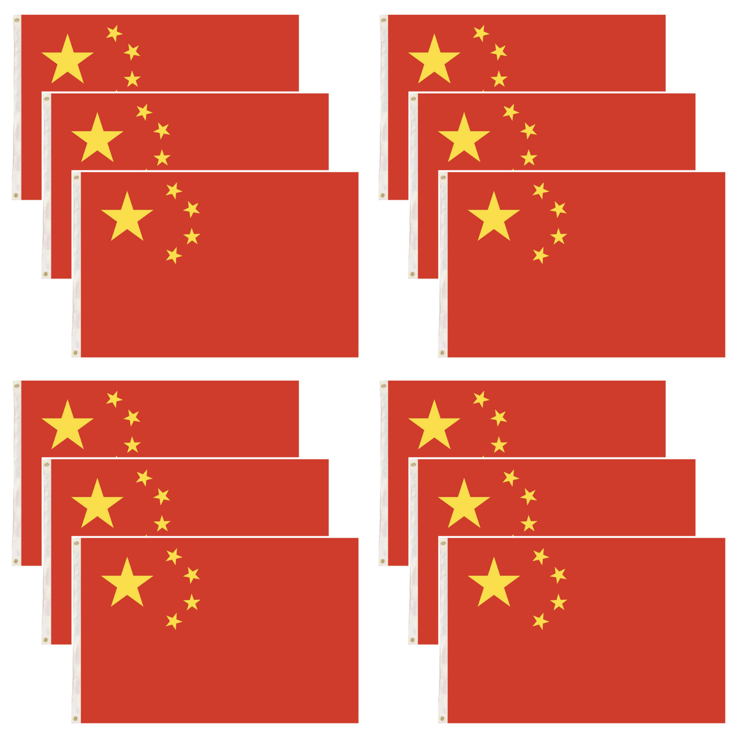 12x China Country Flag Chinese Heavy Duty CN 中国国旗 - 150cm x 90cm