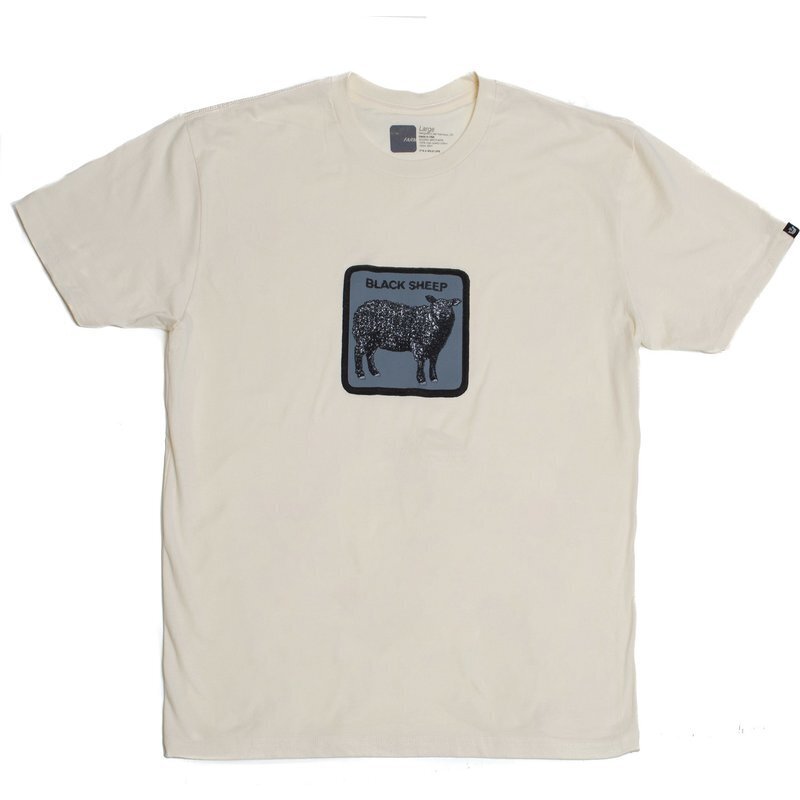 Goorin Bros The Animal Farm T Shirt Top Short Sleeve - Made in Portugal - Cream Sheep-1