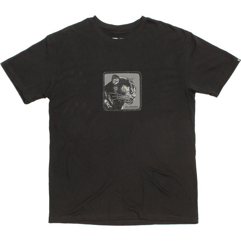 Goorin Bros The Animal Farm T Shirt Top Short Sleeve Panther - Made in Portugal - Black-3