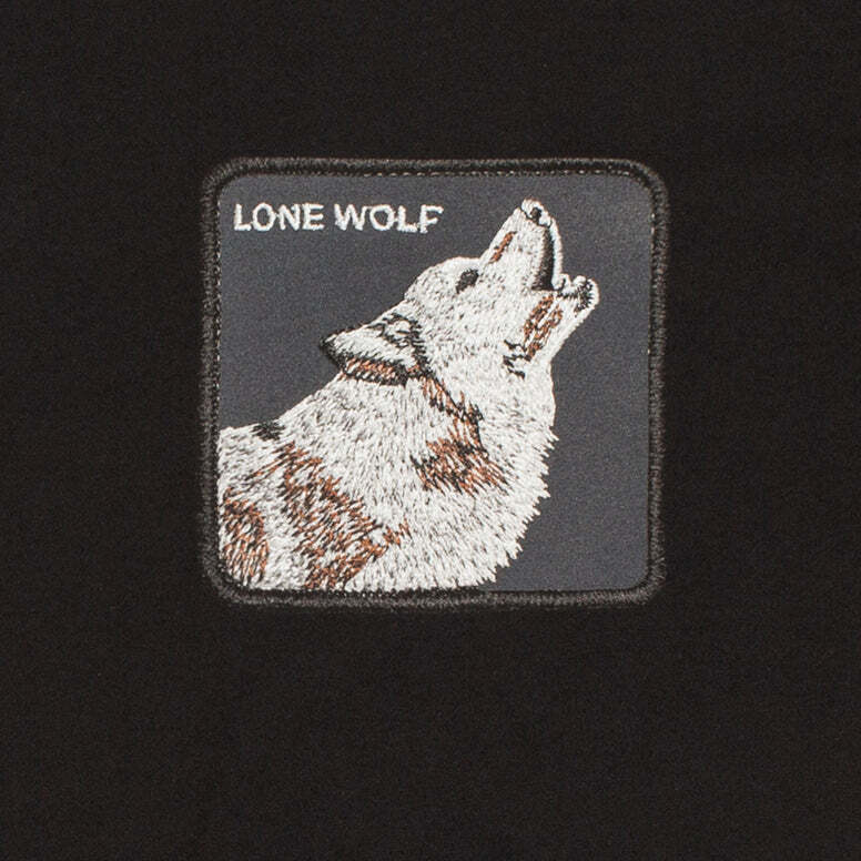 Goorin Bros The Animal Farm T Shirt Top Short Sleeve Wolf - Made in Portugal - Black-3
