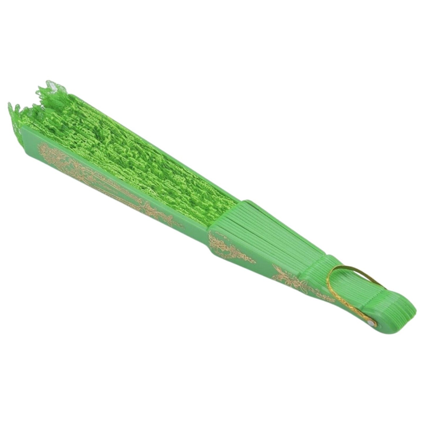 Lace Folding Hand Fan Bridal Wedding Party Spanish Costume Accessory - Green