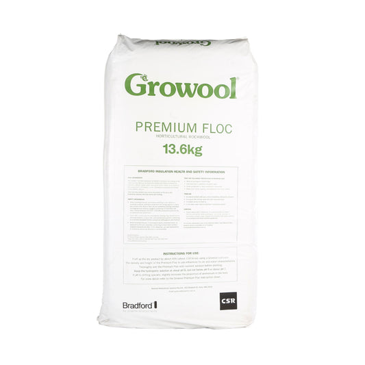 13.6Kg Premium Floc - Rockwool Growing Medium Plant Fruit Flower Growool-0